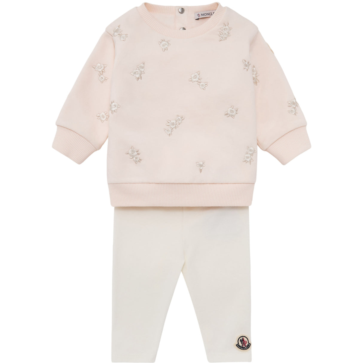 Moncler Light Pink Knitwear Clothing Ensemble Sæt