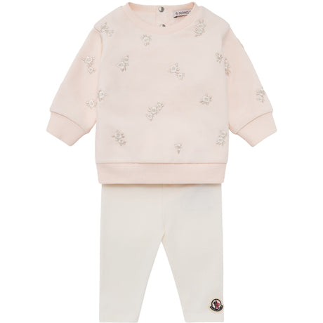 Moncler Light Pink Knitwear Clothing Ensemble Sæt