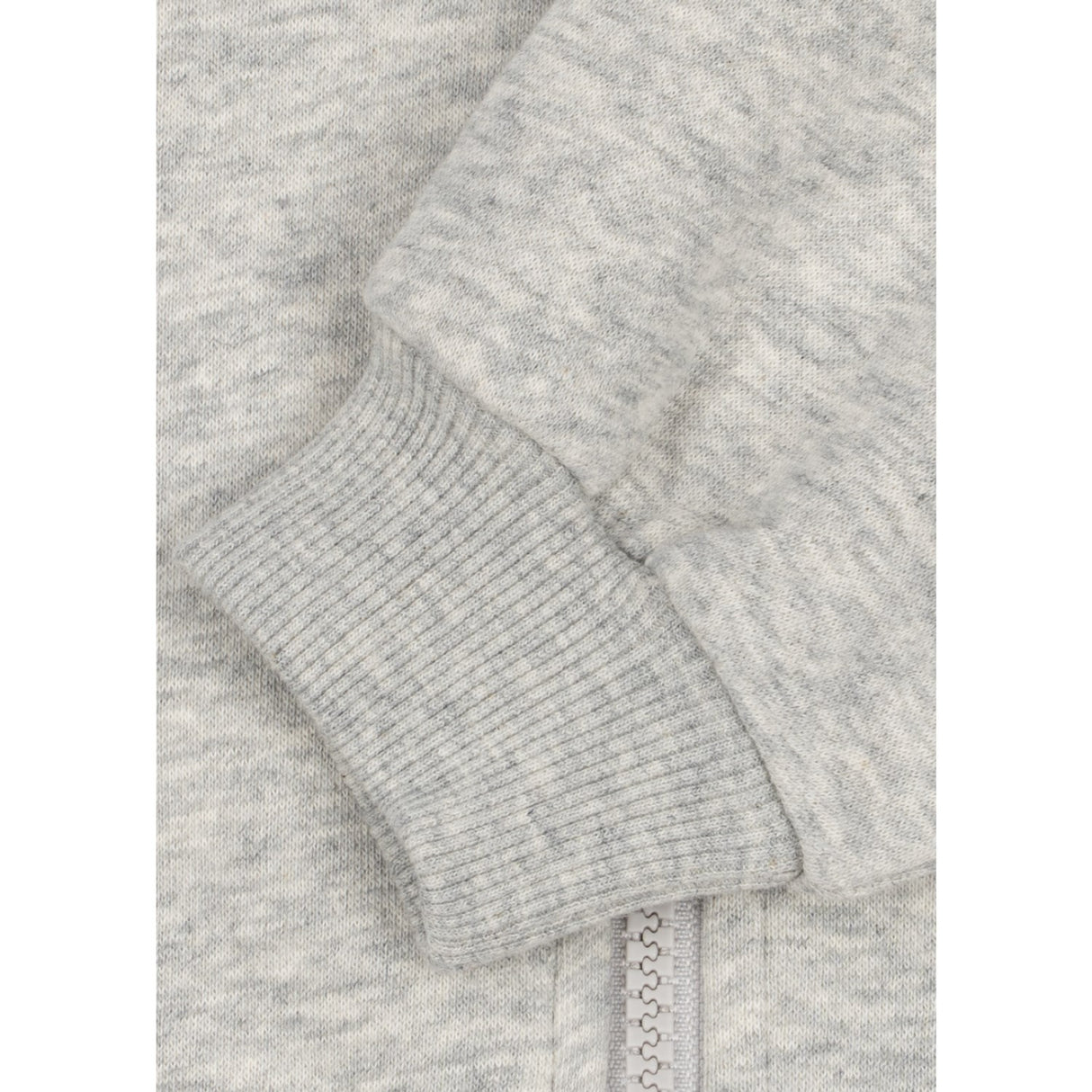 Konges Sløjd Grey Melange Lou Sweat Zip Hætte Gots