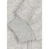 Konges Sløjd Grey Melange Lou Sweat Zip Hætte Gots