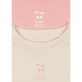 Konges Sløjd Pink Dolphin/Antique White 2 Pak Lin Ls Tee Gots