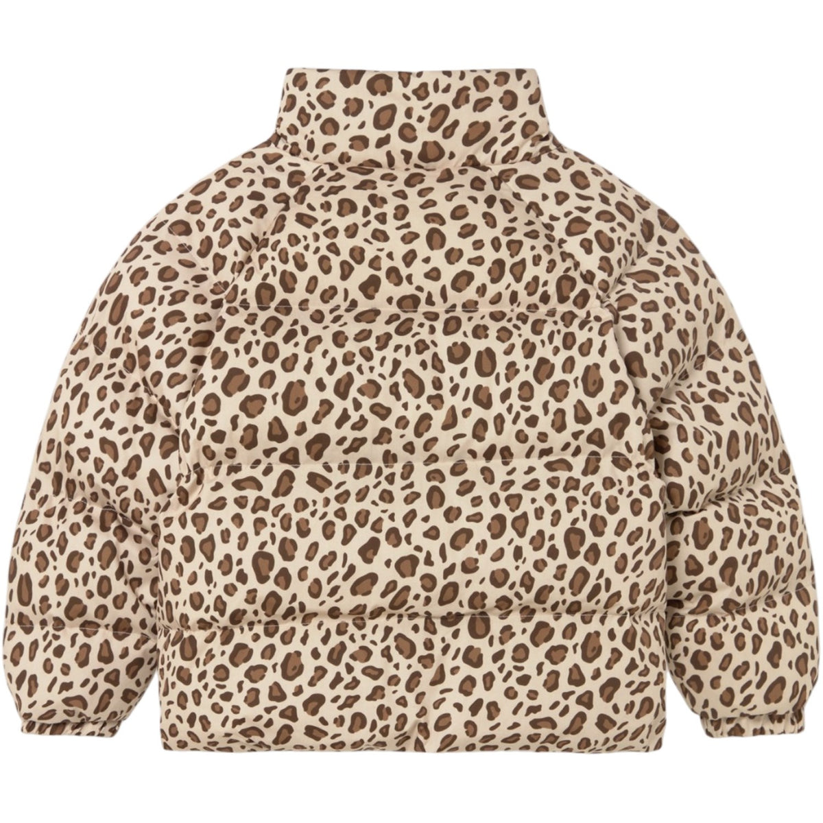 TinyCottons Dark Vanilla Animal Print Kort Vatteret Jakke