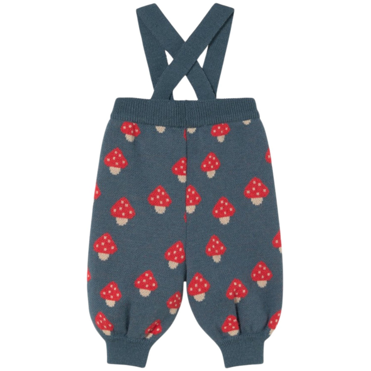TinyCottons Stone Tiny Mushrooms Baby Strikket Pant