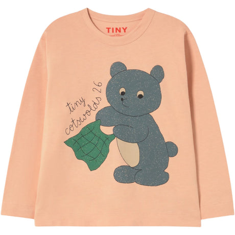 TinyCottons Dark Nude Bjørn Graphic Sleeve Tee
