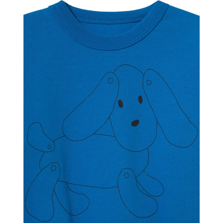 TinyCottons Blue Dog Graphic Sweatshirt