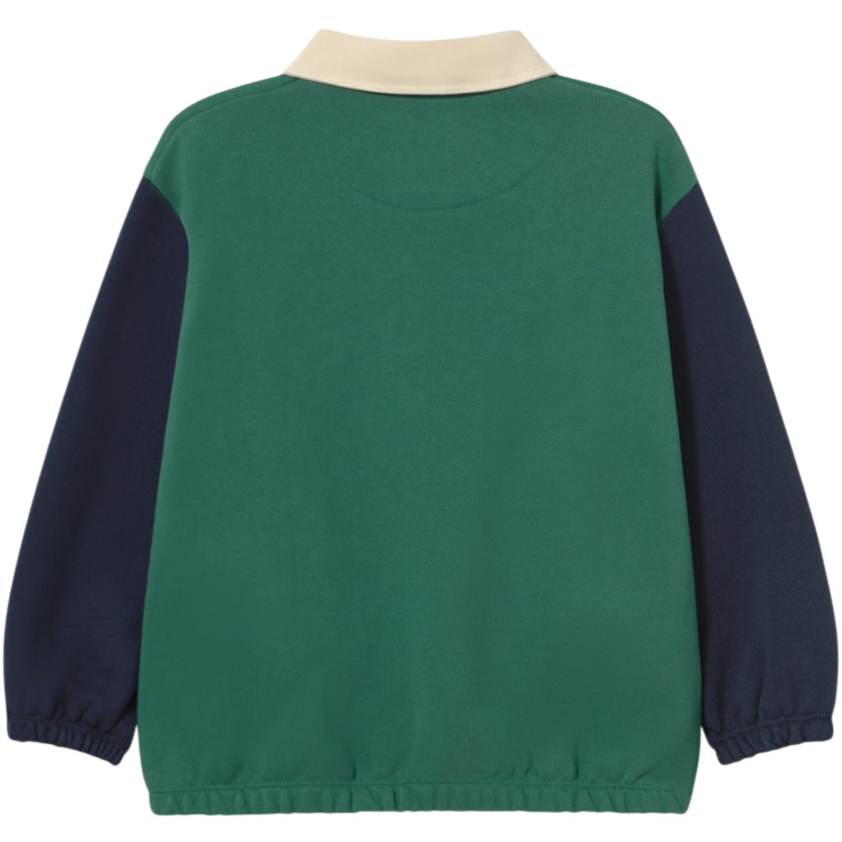 TinyCottons Dark Green Farve Block Polo Sleeve Tee