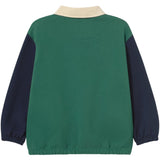 TinyCottons Dark Green Farve Block Polo Sleeve Tee