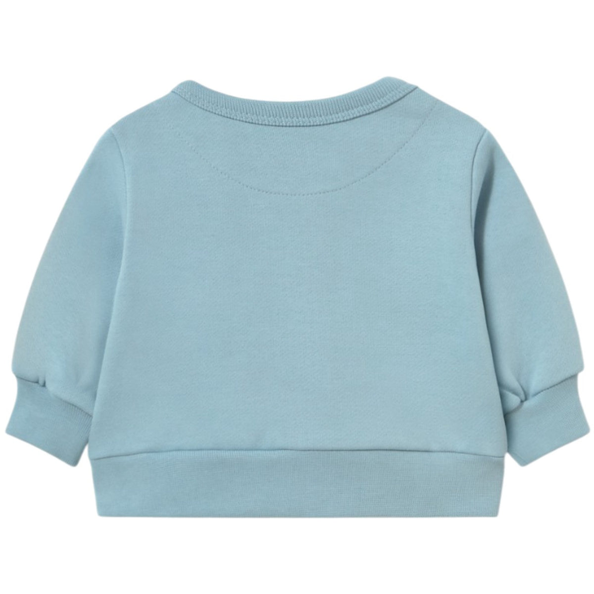 TinyCottons Denim Blue Curly Dog Graphic Baby Sweatshirt