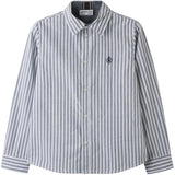 Name It Navy Blazer Bright White Nkmnewsa Ls Skjorte Noos