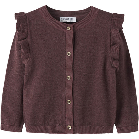 Name It Wild Ginger Tone In Tone Lurex Nmfabinne Ls Strik Card Noos
