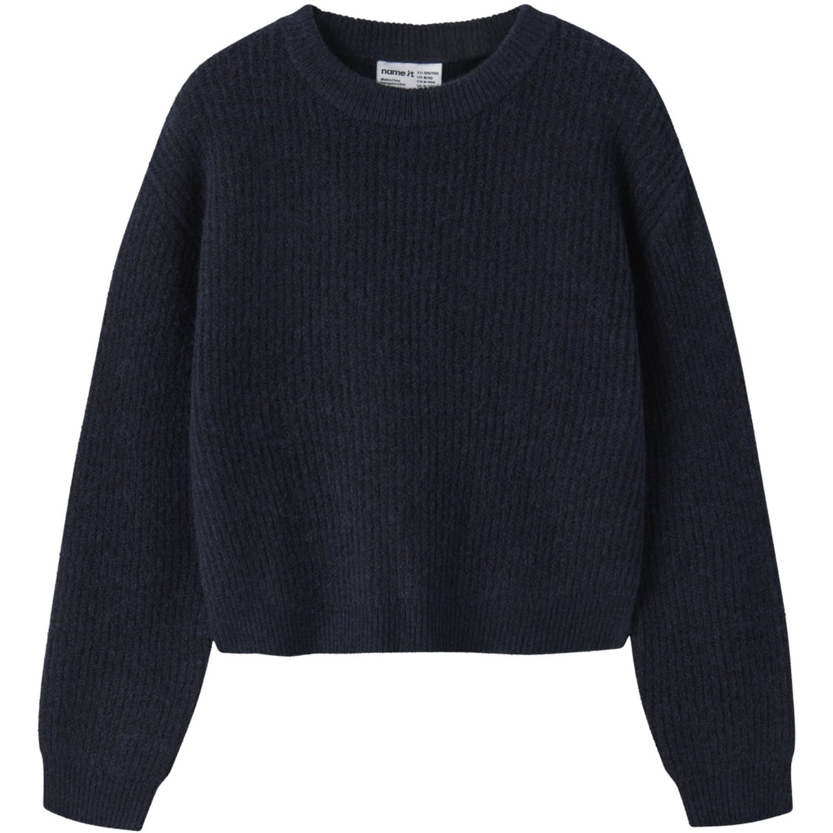 Name It Dark Sapphire Nkfholly Ls Boxy Kort Strik Noos