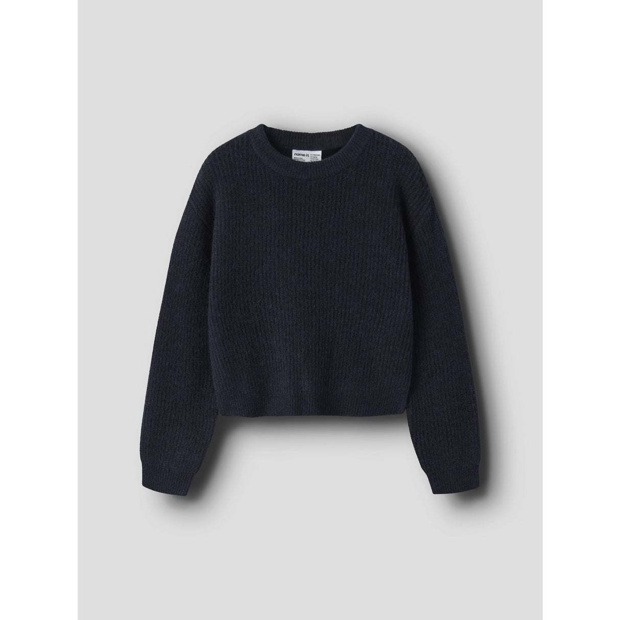 Name It Dark Sapphire Nkfholly Ls Boxy Kort Strik Noos