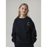Name It Black Antique White Print Nkfria Ls Rlx Sweat Bru Noos