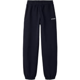 Name It Dark Sapphire Bright White Print Nkmrio Rlx Sweat Bukser Bru Noos