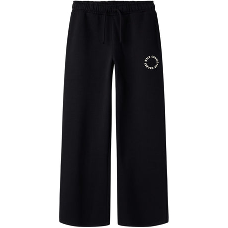 Name It Black Antique White Print Nkfria Wide Sweat Bukser Bru Noos