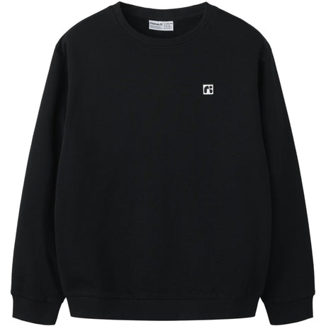 Name It Black Nkmflo Ls Nreg Sweat Bru Noos
