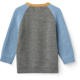 COPENHAGEN COLORS Grey Melange Comb. Merino Rib Strikket Bluse