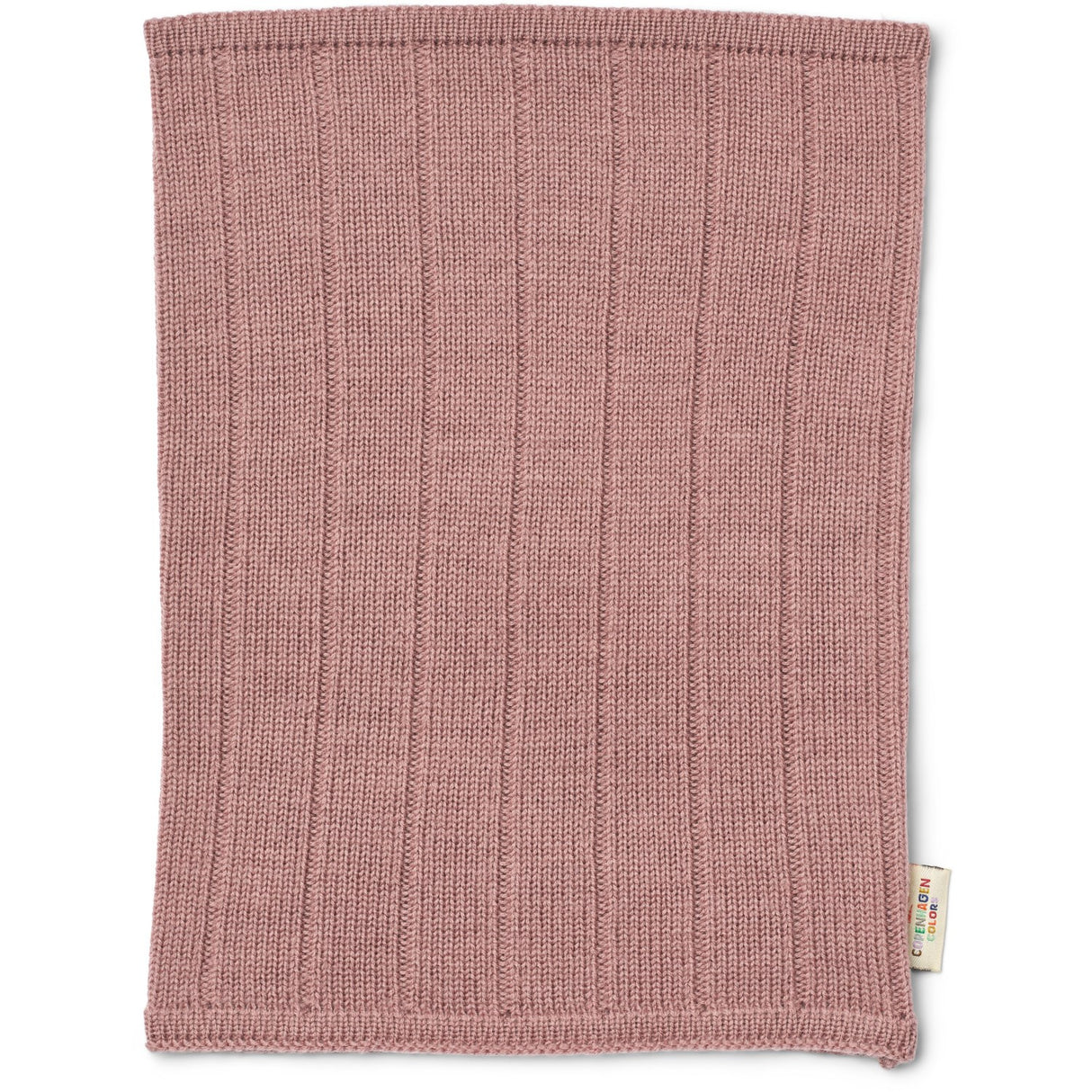 COPENHAGEN COLORS Winter Rose Rib Strikket Tube Tørklæde I Merino Uld