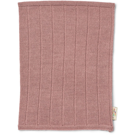 COPENHAGEN COLORS Winter Rose Rib Strikket Tube Tørklæde I Merino Uld