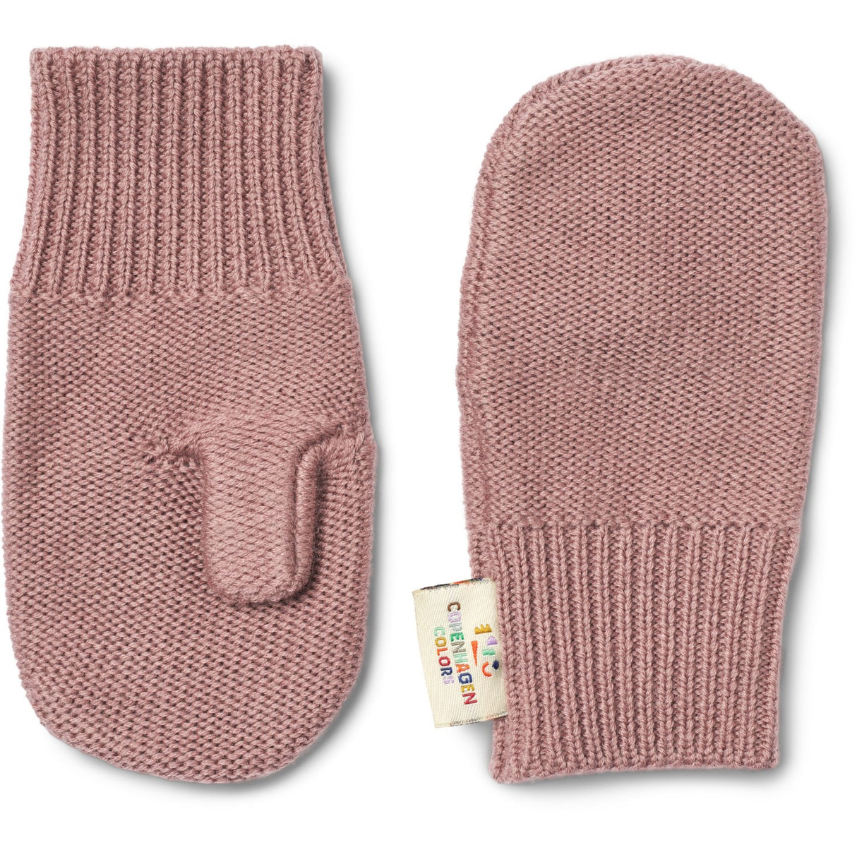 COPENHAGEN COLORS Winter Rose Merino Uld Strikket Vanter