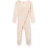 COPENHAGEN COLORS Cream Lt. Strikket Pointelle Cross-Over Full Body