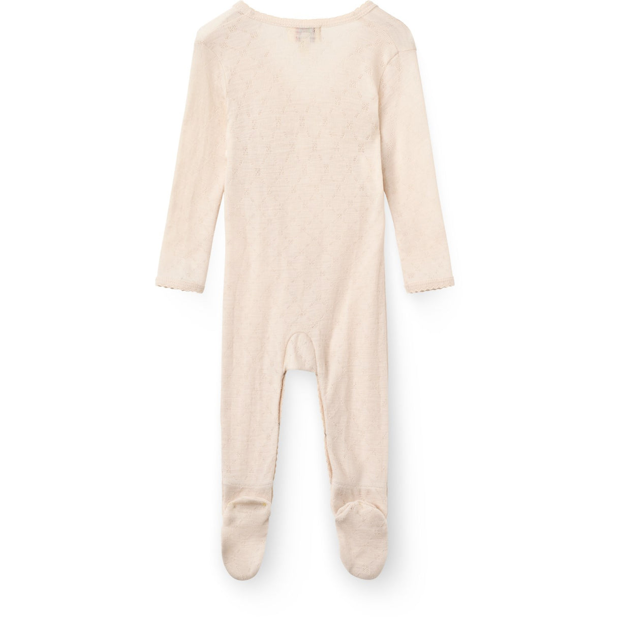 COPENHAGEN COLORS Cream Lt. Strikket Pointelle Cross-Over Full Body