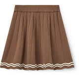 COPENHAGEN COLORS Walnut Comb. Strikket Tennis Nederdel