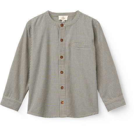 COPENHAGEN COLORS Endless Sky/ Brown Check Comb Check Skjorte M/ Placket