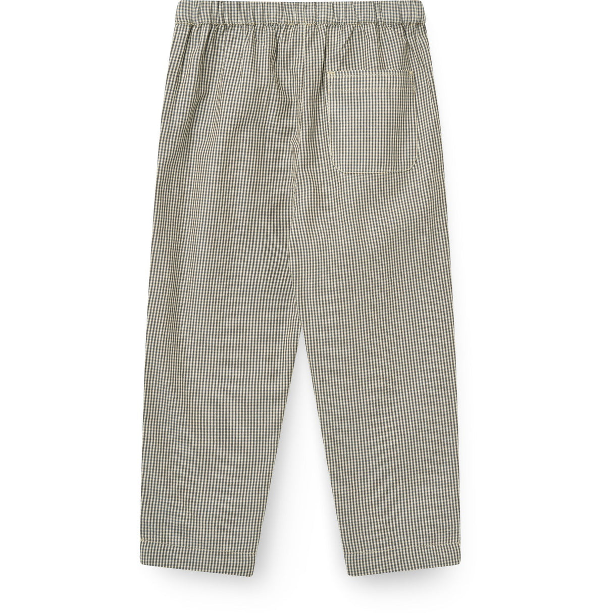 COPENHAGEN COLORS Endless Blue/Brown Check Comb Checkered Pant M/ Adjustable Waist