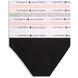 Tommy Hilfiger Grey Htr/ Pink/White/Black-Beige 5-Pack Bomuld Bikini