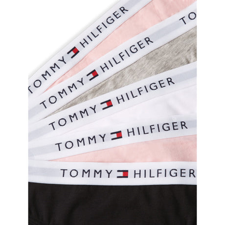 Tommy Hilfiger Grey Htr/ Pink/White/Black-Beige 5-Pack Bomuld Bikini