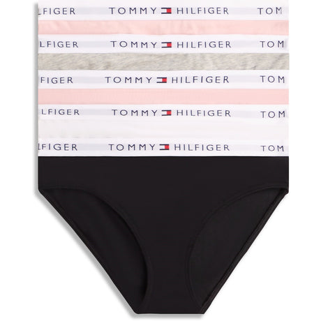 Tommy Hilfiger Grey Htr/ Pink/White/Black-Beige 5-Pack Bomuld Bikini