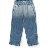COPENHAGEN COLORS Block Spray Flæse Denim Bukser M/ Sløjfe