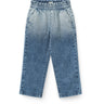 COPENHAGEN COLORS Block Spray Flæse Denim Bukser M/ Sløjfe