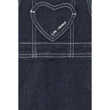 COPENHAGEN COLORS Raw Denim Organic Denim Spencer Kjole M/ Heart Lomme