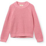 COPENHAGEN COLORS Blossom Pink Strikket Classic Rib Sweater