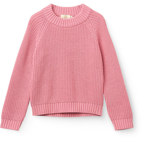 COPENHAGEN COLORS Blossom Pink Strikket Classic Rib Sweater