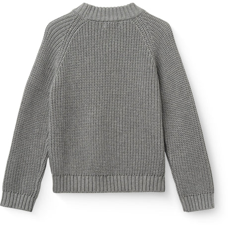 COPENHAGEN COLORS Grey Mel. Strikket Classic Rib Sweater