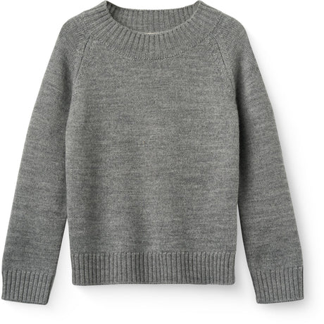 COPENHAGEN COLORS Grey Mel. Pull Over M/ Skildpadde Neck