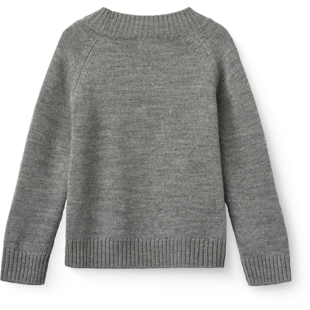 COPENHAGEN COLORS Grey Mel. Pull Over M/ Skildpadde Neck