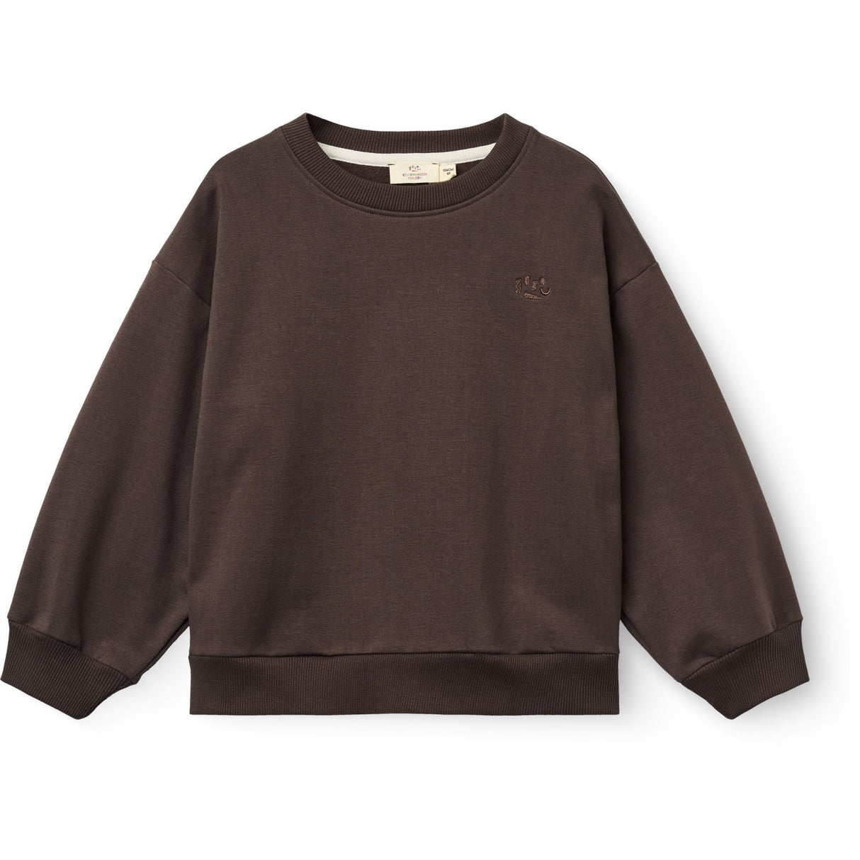 COPENHAGEN COLORS Brown Mel Classic Sweat Skjorte