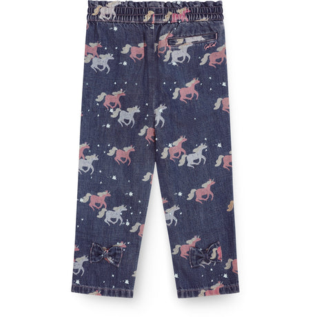 COPENHAGEN COLORS Dark Unicorn Wash Enhjørning Denim Jeans Flæse At Waist
