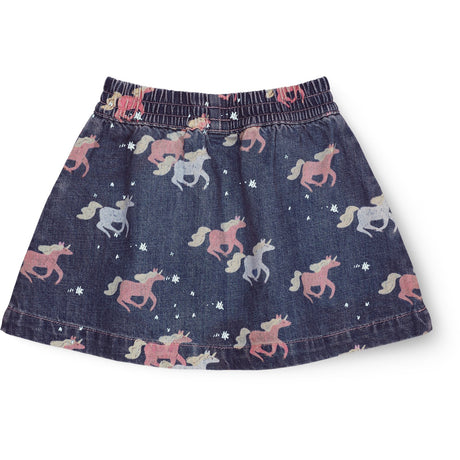 COPENHAGEN COLORS Dark Unicorn Wash Enhjørning Denim Nederdel