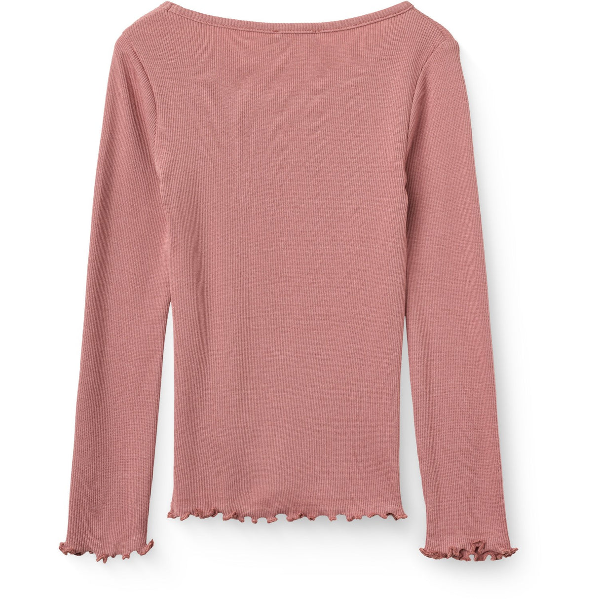 COPENHAGEN COLORS Winter Rose Modal Rib Ls Tee M/ Heart Hole Pattern