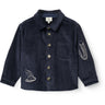 COPENHAGEN COLORS Navy Corduroy Overshirt M/ Emb.