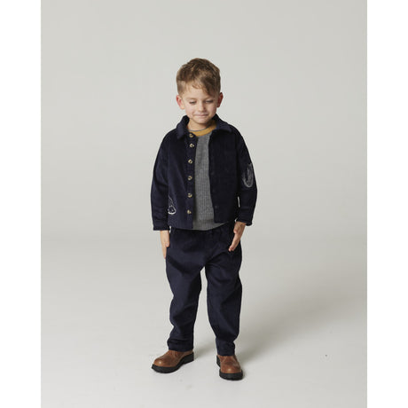 COPENHAGEN COLORS Navy Corduroy Pant M/ Adj. Waist