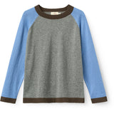 COPENHAGEN COLORS Grey Mel. Comb. Light Strikket Farve Block Bluse