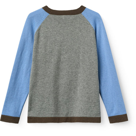 COPENHAGEN COLORS Grey Mel. Comb. Light Strikket Farve Block Bluse