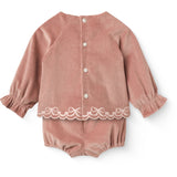 COPENHAGEN COLORS Winter Rose Corduroy Baby Sæt M/ Emb.