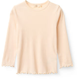 COPENHAGEN COLORS Dusty Rose Modal Rib Tee M/ Picot & Ls